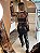 Blusa Renda Brilho Preto - Imagem 4