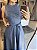 Vestido Longuete Courino Astana Azul Jeans - Imagem 3