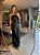 Vestido Midi Couro Tammy Preto - Imagem 1