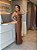 Vestido Midi Couro Tammy Caramelo - Imagem 4