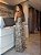 Vestido Longo Animal Print Creme - Imagem 9