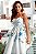 Vestido Midi Floral Bloom Azul - Imagem 2