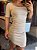 Vestido Curto Assimétrico Juju Creme - Imagem 3