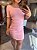 Vestido Curto Assimétrico Juju Rosa - Imagem 3