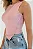 Blusa Regata Botoes Assimetrica Juju Rosa - Imagem 2