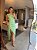 Vestido Midi Fenda Manuela Verde - Imagem 3