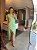 Vestido Midi Fenda Manuela Verde - Imagem 1