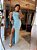Vestido Longo Mor Azul Bebe - Imagem 1