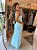 Vestido Longo Mor Azul Bebe - Imagem 2