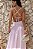 Vestido Longo Listrado Fatima Rosa - Imagem 5
