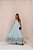 Vestido Longo Bordado Lery Azul - Imagem 11