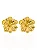 Brinco Folheado Flor Dourado - Imagem 2