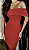 Vestido Midi Ombro a Ombro Lulu Vermelho - Imagem 3