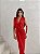 Vestido Longo Drapeado Vermelho - Imagem 5