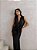Vestido Longo Drapeado Preto - Imagem 8