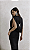 Vestido Longo Drapeado Preto - Imagem 5