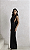 Vestido Longo Drapeado Preto - Imagem 3