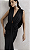 Vestido Longo Drapeado Preto - Imagem 4