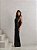 Vestido Longo Drapeado Preto - Imagem 5