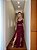 Vestido Longo Fenda Stella Marsala - Imagem 1