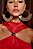 Vestido Longuete Jersey Luize Vermelho - Imagem 7