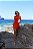Vestido Curto Bolinha Strong Coral - Imagem 7