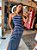Vestido Longo Alça X Listra Marinho - Imagem 6