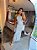 Vestido Longo Alça X Listra Cinza - Imagem 1