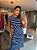 Vestido Midi Listra Franzido Azul Marinho - Imagem 5