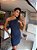 Vestido Curto Chloe Um Ombro Azul Marinho - Imagem 4