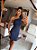 Vestido Curto Chloe Um Ombro Azul Marinho - Imagem 1