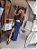 Vestido Longo Fenda Rom Azul Marinho - Imagem 6