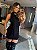 ​​​​​​​Vestido Curto Saia Franzida Preto - Imagem 1