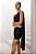 ​​​​​​​Vestido Curto Saia Franzida Preto - Imagem 4
