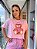 Camiseta Cropped Ursinho Rosa - Imagem 1