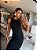 Vestido Longo Botoes Preto - Imagem 3