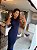 Vestido Longo Botoes Azul Marinho - Imagem 3