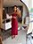 Vestido Midi Meia Taça Luiza Burgundy - Imagem 3