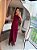 Vestido Longo Drapeado Stella Maris Marsala - Imagem 1