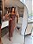 Vestido Midi Couro Lulu Caramelo - Imagem 1