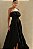 Vestido Longo Busto Pregas Elena Preto - Imagem 6