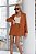 Conjunto Max Blazer e Shorts Saia Elliz Caramelo - Imagem 1
