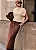 Blusa Tricot Sem Manga Creme - Imagem 1