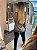 Blusa Tricot Mousse Renda Cinza Chumbo - Imagem 2