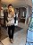 Blusa Tricot Mousse Renda Cinza Claro - Imagem 2