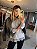 Blusa Tricot Mousse Renda Cinza Claro - Imagem 6