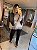 Blusa Tricot Mousse Renda Cinza Claro - Imagem 4