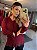 Blusa Tricot Mousse Renda Marsala - Imagem 1
