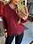Blusa Tricot Mousse Renda Marsala - Imagem 3