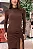 Vestido Fenda Longo Strong Fabri Marrom - Imagem 3
